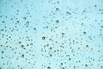 Rain and Blue water drop background
