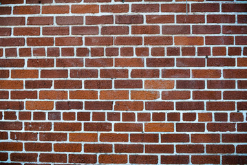 Stained old brick wall background