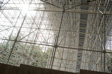 Fototapeta premium enormous scaffolding for a bridge 