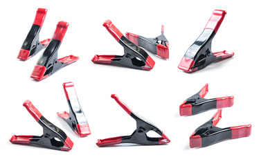 Spring Clamp on white background