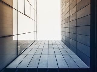 Architecture detail Modern Glass facade building Exterior