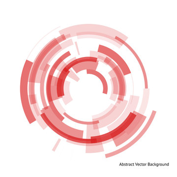 abstract red rings