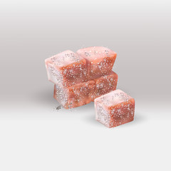 Delight, oriental sweets, vector icon