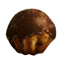 chocolate cake vector