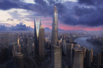 Obraz premium Shanghai city from above