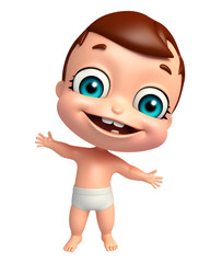cute baby with Happy pose
