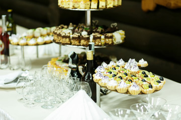 variety of snacks on the table
