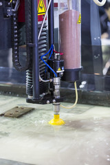 waterjet metal cutting by cnc program