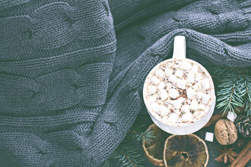 Cocoa, coffee marshmelou