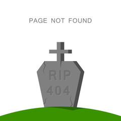 Page with a 404 error report Template that the page is not found