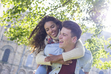 Fototapeta premium Young and Happy Lovers