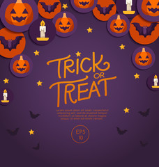 Halloween Flat Elements : Vector Illustration