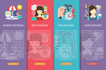 Beauty and Fashion Vertical Banner Concept