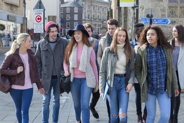 On our way to class!