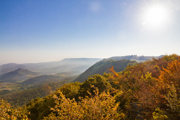 Blick vom Breitenstein im Herbst - schwäbische Alb