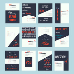  motivation quotes calendar 2017