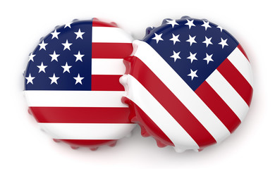 USA beer caps