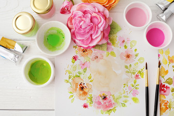 watercolor painting tools