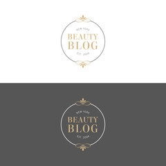 Obraz premium Elegenat Beauty Blog Logo