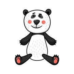 Cute sitting panda