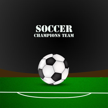 Illustration of soccer game background 