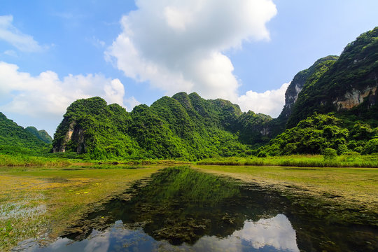 Landscape in Ninhbinh, 