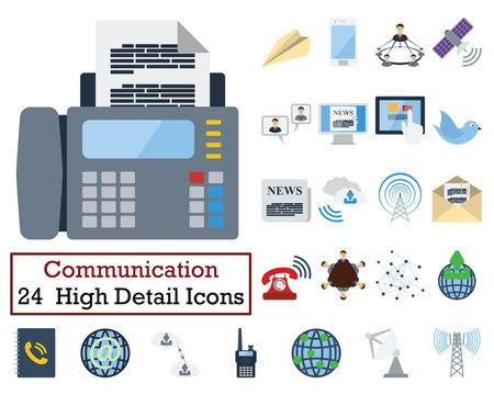 Set of 24 Communication Icons