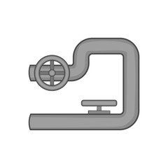 Petroleum pipeline icon in black monochrome style on a white background vector illustration