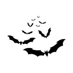 the bats vector - obrazy, fototapety, plakaty