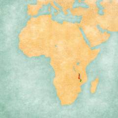 Map of Africa - Malawi