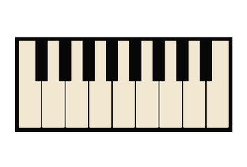 Fototapeta premium Piano icon. Instrument music and sound theme. Isolated design. Vector illustration