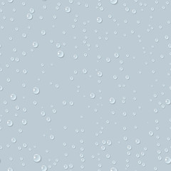 Water transparent drops seamless pattern. - 120776916