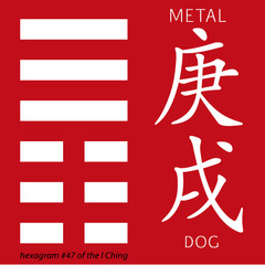 Symbol of i ching hexagram