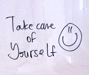take care of yourself text