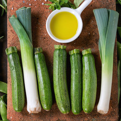 Assortment of green vegetables