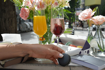 Fresh drink in a hot day