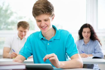 Portrait of smiling student