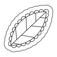 leaf plant icon. Garden floral and decoration theme. Isolated design. Vector illustration