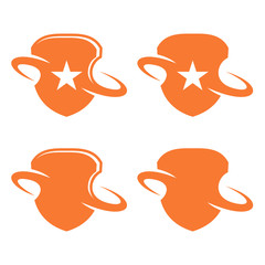 Unique Star Protection Shield Symbol