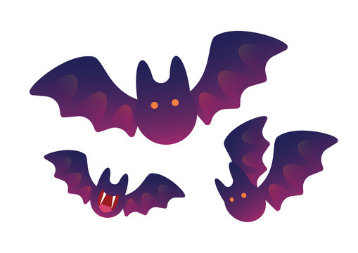 Bat animal isolate vector