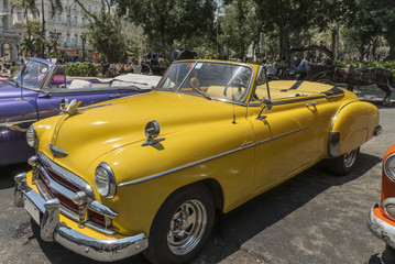  Kuba, Havanna, Taxistand am " Parque Central "