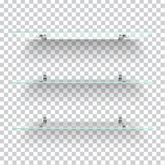 Glass shelves