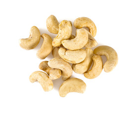 cashew nuts isolated on white