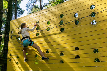  Girl in adventure park