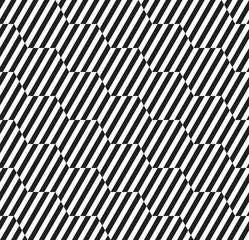 Vector seamless texture. Modern abstract background. Repeated monochrome pattern with hexagonal tiles.