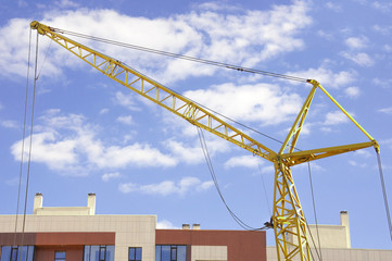 Crane working . Great machines. acceptance of cargo