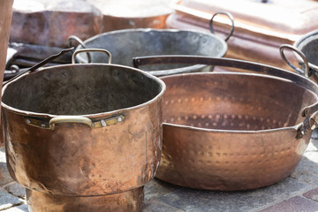 old pots and pans
