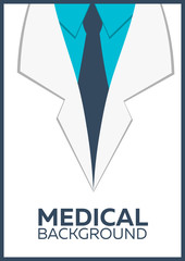 Medical Poster, concept, background. Flat design. 
