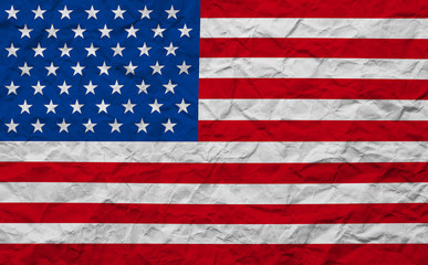 Naklejka premium grunge paper American USA flag