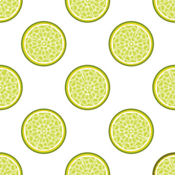 Lime abstract seamless pattern